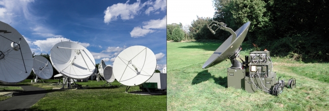 A votre service avec 30 ans d'expérience dans le domaine des transmissions. - Solutions SATCOM Uplink & Rx